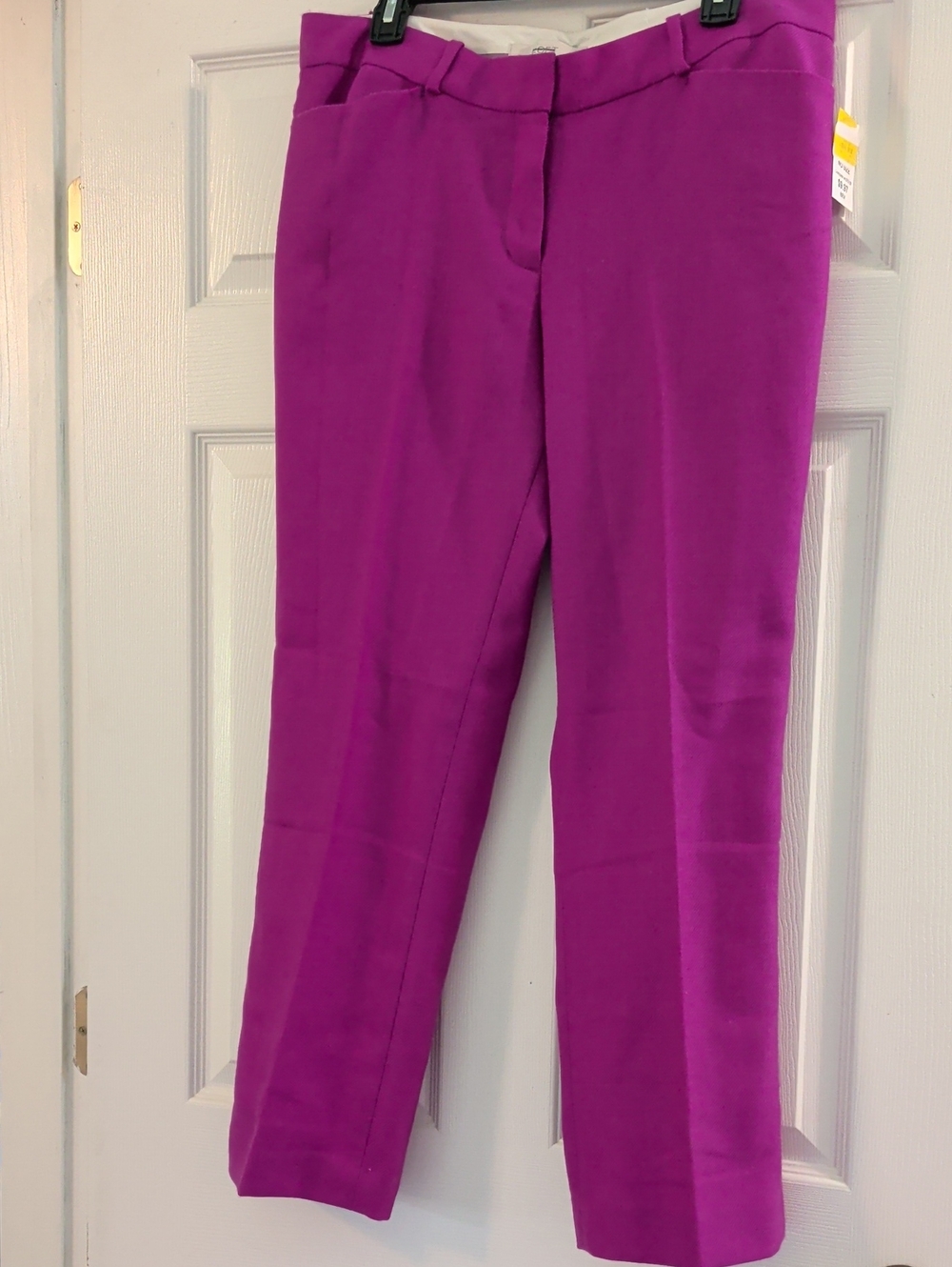 Magenta Straight-Leg Women's Dress Pants